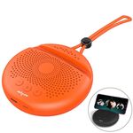 Altoparlante Bluetooth stereo portatile ZEALOT S24 con cordino e supporto per slot per scheda mobile, supporta chiamate in vivavoce e scheda TF (arancione)