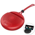 Altoparlante Bluetooth stereo portatile ZEALOT S24 con cordino e supporto per slot per scheda mobile, supporta chiamate in vivavoce e scheda TF (rosso)