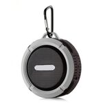 Altoparlante Bluetooth impermeabile all'aperto C6 con aspirazione, supporto vivavoce a mani libere (grigio)
