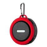 Altoparlante Bluetooth impermeabile all'aperto C6 con aspirazione, supporto vivavoce a mani libere (rosso)