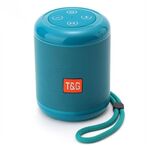 T&G TG519 TWS Altoparlante Bluetooth portatile HiFi Subwoofer Altoparlanti a colonna wireless per esterni Supporto TF Card / FM / Disco AUX / U da 3,5 mm / Chiamata in vivavoce (Blu pavone)