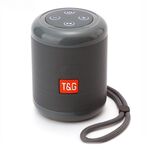 T&G TG519 TWS Altoparlante Bluetooth portatile HiFi Subwoofer Altoparlanti a colonna wireless per esterni Supporto TF Card / FM / Disco AUX / U da 3,5 mm / Chiamata a mani libere (Grigio)