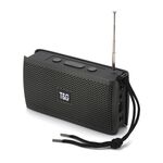 Altoparlanti Bluetooth portatili T&G TG282 con torcia, supporto TF card / FM / disco AUX / U da 3,5 mm / chiamata in vivavoce (nero)