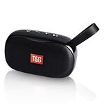Altoparlante Bluetooth subwoofer T&G TG173 TWS con cavo intrecciato, supporto USB / AUX / TF Card / FM (nero)