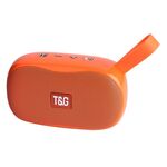 Altoparlante Bluetooth subwoofer T&G TG173 TWS con cavo intrecciato, supporto USB / AUX / TF Card / FM (arancione)