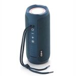 T & G TG227 Altoparlante per musica Bluetooth impermeabile portatile da esterno con supporto a LED FM / TF / USB (blu navy)