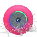 Altoparlanti bluetooth wireless BTS-09 LED impermeabile FM Subwoofer Bluetooth Colonna Bluetooth Canda TF Tapping Mini Shower (Pink)