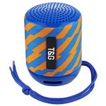T&G TG129 Altoparlante musicale wireless portatile a mani libere con microfono, supporto TF Card FM (blu)