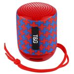 T&G TG129 Altoparlante musicale wireless portatile a mani libere con microfono, supporto TF Card FM (rosso)