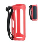 Adatto per JBL Flip5 Altoparlante Silicone Manicotto protettivo in silicone Hollow Portable Soft Silicone Manica Silicone (Rosso)