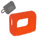 Per JBL GO3 altoparlante Bluetooth Custodia in silicone portatile custodia protettiva portatile con moschettone (rosso)