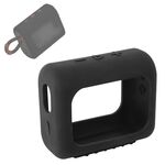 Per JBL GO3 altoparlante Bluetooth Custodia in silicone portatile custodia protettiva con moschettone (nero)