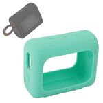 Per JBL GO3 altoparlante Bluetooth altoparlante in silicone custodia protettiva portatile con moschettone (menta verde)