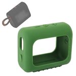 Per JBL GO3 Bluetooth Altoparlante Bluetooth Custodia in silicone Portable Custodia protettiva con moschettone (Army Green)
