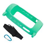 P401 per JBL Pulse4 custodia protettiva in silicone portatile con moschettone e cordino (Mint Green)