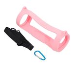 Per la carica JBL 4 altoparlante Bluetooth Copertura protettiva in silicone portatile con tracolla e moschettone (rosa)