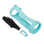 Per la carica JBL 4 altoparlante Bluetooth portatile coperchio protettivo in silicone con tracolla e moschettone (menta verde)