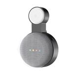 Supporto per cavo di alimentazione con staffa a parete per Google Nest Mini (nero)