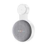 Supporto per cavo di alimentazione con staffa a parete per Google Nest Mini (bianco)