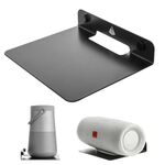 Staffa metallica di stoccaggio universale per muro per altoparlante Bluetooth, Dimensione: 15,5 x 13 x 3 cm (nero)