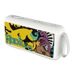 Dorealme F0 TWS Mini Graffiti Bluetooth Altoparlante Supporto FM / TF Card (Bianco Graffiti)