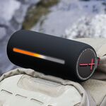 HOPESTAR P37 Altoparlante Bluetooth wireless impermeabile con luce RGB portatile per esterni (nero)
