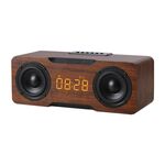 Sveglia multifunzione M8C Altoparlante Bluetooth (marrone scuro)