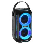 HOPESTAR Party200 mini Altoparlante Bluetooth portatile a impulsi con luce RGB (nero)