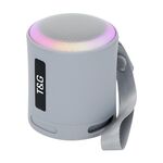 T&G TG373 Subwoofer per altoparlante Bluetooth wireless multicolore RGB portatile da esterno con luce a LED (grigio)