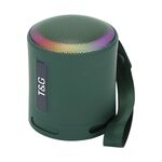 T&G TG373 Subwoofer per altoparlante Bluetooth wireless multicolore RGB portatile da esterno con luce a LED (verde)