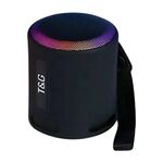 T&G TG373 Subwoofer per altoparlante Bluetooth wireless multicolore RGB portatile da esterno con luce a LED (nero)