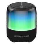 HOPESTAR SC-01 Altoparlante Bluetooth wireless con luce LED impermeabile (nero)