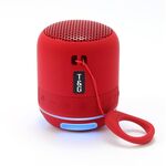 T&G TG294 TWS LED Mini altoparlante esterno audio stereo wireless portatile (rosso)