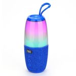 T&G TG644 Altoparlante Bluetooth portatile ad alta potenza con luce RGB da 5 W (blu)