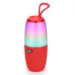 T&G TG644 Altoparlante Bluetooth portatile con luce RGB ad alta potenza da 5 W (rosso)