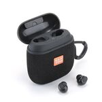 T&G TG809 Altoparlante portatile wireless esterno 2 in 1 e auricolari Bluetooth Mini TWS (nero)