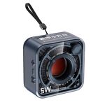 DW12 Mini altoparlante portatile senza fili Bluetooth Scheda TF di supporto per subwoofer trasparente (blu)