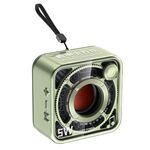 DW12 Mini altoparlante Bluetooth wireless portatile Subwoofer trasparente con supporto TF Card (verde)