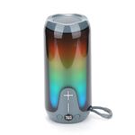 T&G TG651 Altoparlante Bluetooth wireless LED portatile Subwoofer TWS esterno (grigio)