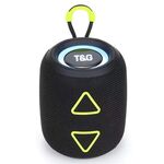 T&G TG655 Subwoofer stereo portatile con altoparlante Bluetooth wireless TWS da esterno (nero)