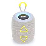 T&G TG655 Subwoofer stereo portatile con altoparlante Bluetooth wireless TWS da esterno (grigio)