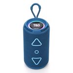 T&G TG-656 Subwoofer stereo portatile wireless 3D Altoparlante Bluetooth Supporto FM / Luce d'atmosfera LED (Blu)