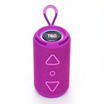T&G TG-656 Subwoofer stereo portatile wireless 3D Altoparlante Bluetooth Supporto FM / Luce d'atmosfera LED (Viola)