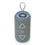 T&G TG-656 Subwoofer stereo portatile wireless 3D Altoparlante Bluetooth Supporto FM / Luce d'atmosfera LED (Grigio)
