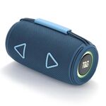 T&G TG-657 Subwoofer stereo portatile wireless 3D Altoparlante Bluetooth Supporto FM / Luce d'atmosfera LED (Blu)