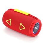 T&G TG-657 Subwoofer stereo portatile wireless 3D Altoparlante Bluetooth Supporto FM / Luce d'atmosfera LED (Rosso)