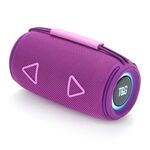 T&G TG-657 Subwoofer stereo portatile wireless 3D Altoparlante Bluetooth Supporto FM / Luce d'atmosfera LED (Viola)