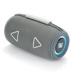 T&G TG-657 Subwoofer stereo portatile wireless 3D Altoparlante Bluetooth Supporto FM / Luce d'atmosfera LED (Grigio)