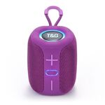 T&G TG-658 Altoparlante Bluetooth wireless per bassi pesanti USB ad alta potenza da 8 W per esterni (viola)