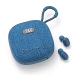 T&G TG-813 Auricolare altoparlante Bluetooth TWS 2 in 1 con scatola di ricarica (blu)
